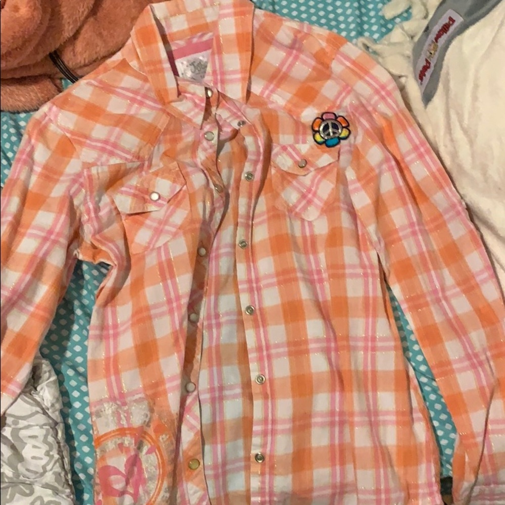 Plaid justice long sleeve